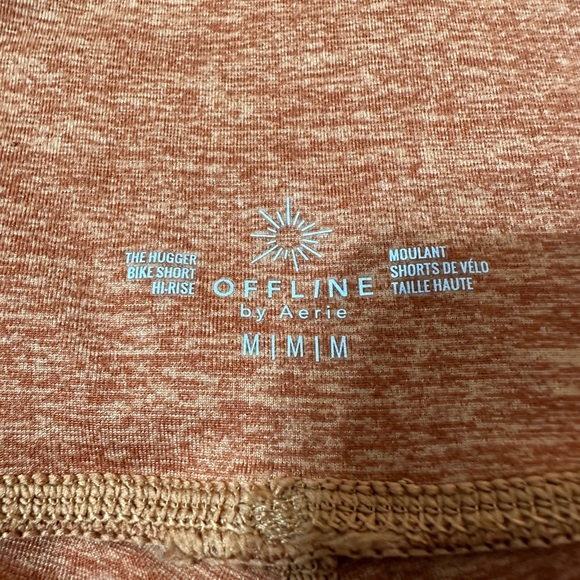 OFFLINE by Aerie Burnt Orange Bike Shorts with Pockets | Size Medium - Picture 3 of 3